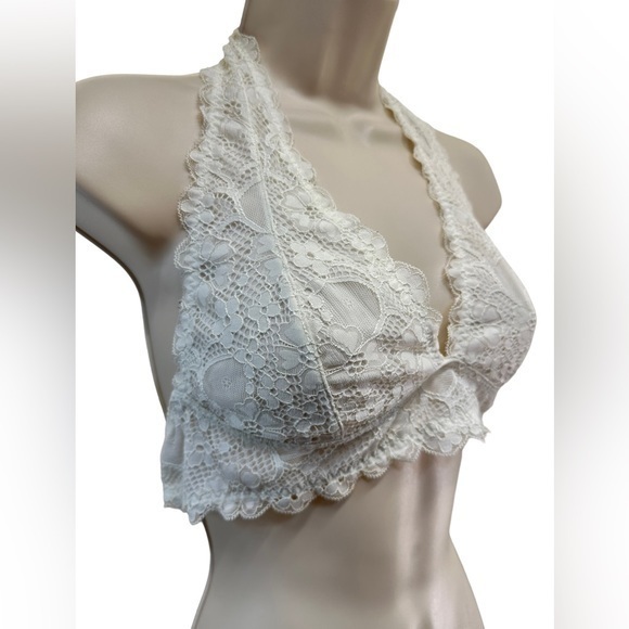 Free People Galloon Halter Bralette - White - Picture 7 of 10